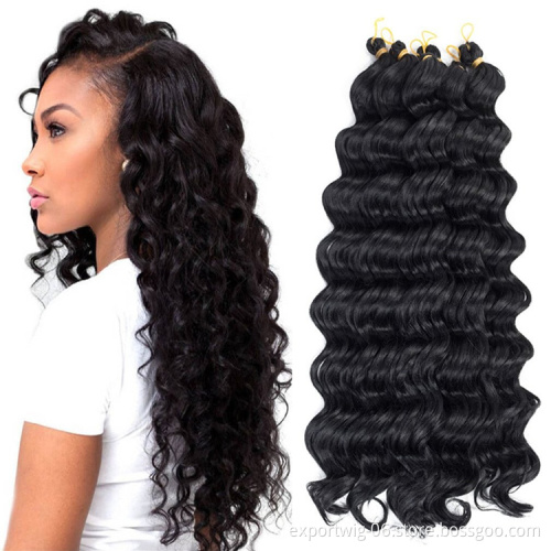 body wave Soft crochet braid Synthetic Hair Wavy Extensions Curly Synthetic Hair pack bundles